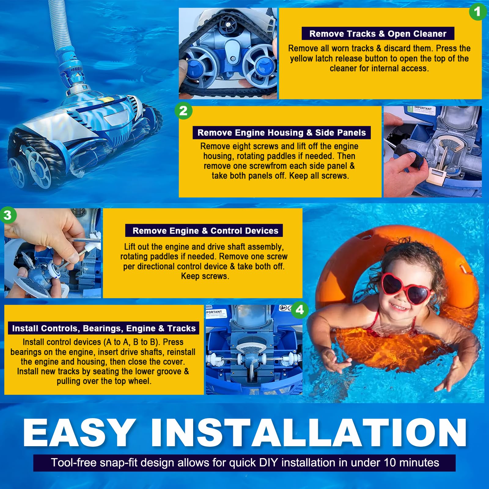 Amazon.com: Complete Maintenance Kit Fit for Zodiac R0796200 MX8